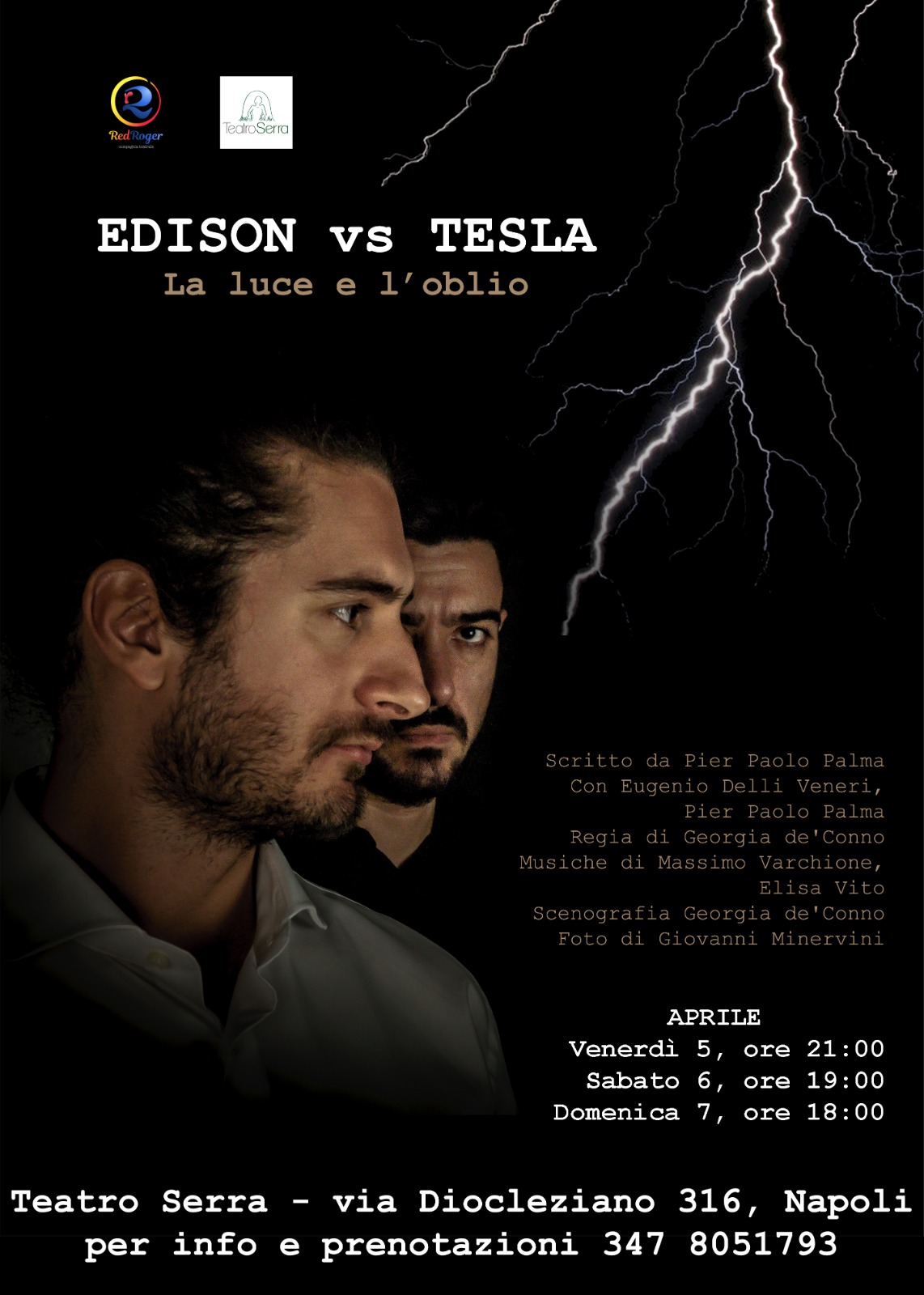 Al Teatro Serra la guerra per l’elettricità tra Edison e Tesla 