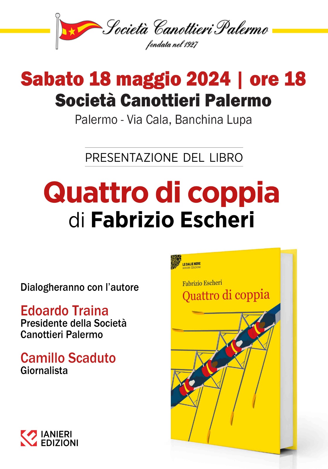 La Società Canottieri Palermo presenta Quattro di coppia di Fabrizio Escheri