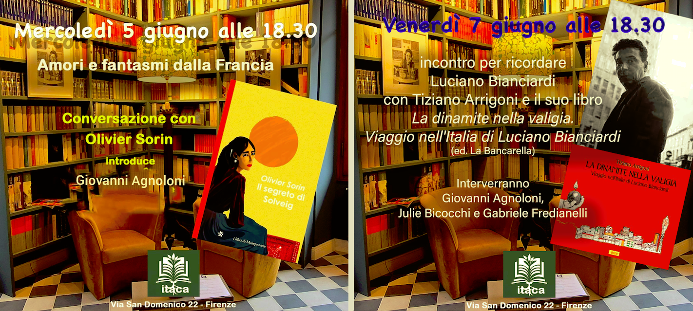 Due eventi culturali presso la residenza letteraria Itaca (ta la Francia e Luciano Bianciardi)
