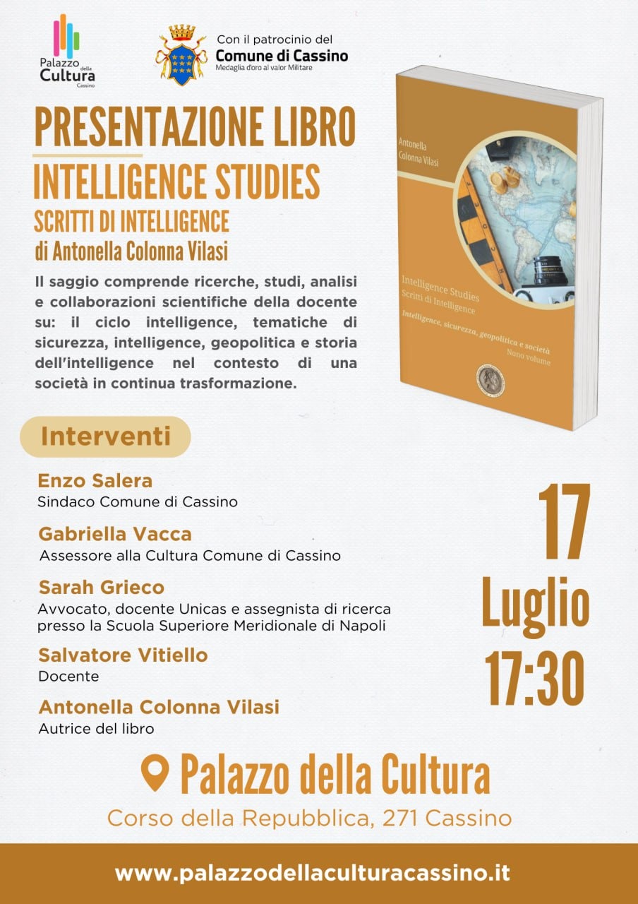 Conferenza di Antonella Colonna Vilasi sull'intelligence 