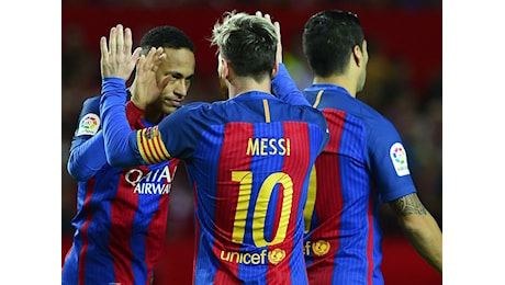 Siviglia-Barcellona 1-2: Messi-Suarez, rimonta blaugrana al Pizjuán