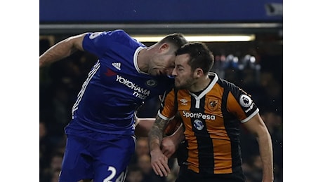 Chelsea-Hull City, Mason 'choc': frattura al cranio