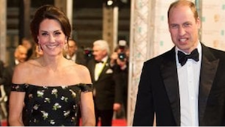 Bafta, William e Kate sul red carpet degli Oscar britannici