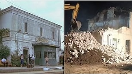 Lascari, demolita la stazione ferroviaria di Nuovo Cinema Paradiso