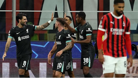 Champions, Milan sconfitto 1-3 a San Siro. Pulisic illude, poi è grande Liverpool