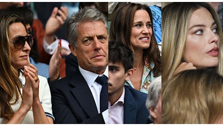 Wimbledon, le pagelle ai look vip: Margot Robbie incinta (9), Maria Sharapova ranger (7), Hugh Grant matchato (8), Pippa Middleton raffinata (8)