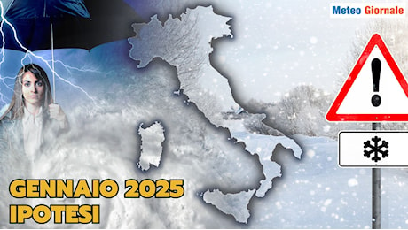 Ghiacciaia Italia a Gennaio 2025. Collasso del Vortice Polare. Neve in pianura