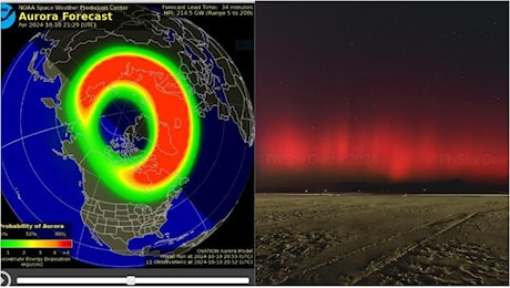 Previsioni per vedere l'aurora boreale in Emilia Romagna