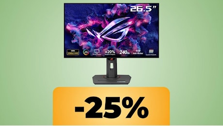 Il monitor ASUS ROG Strix OLED XG27AQDMG da 27 pollici QHD è in offerta per il Black Friday di Amazon