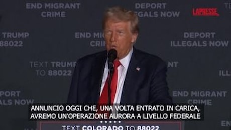 Usa, Trump annuncia 'Operazione Aurora' per deportare i migranti