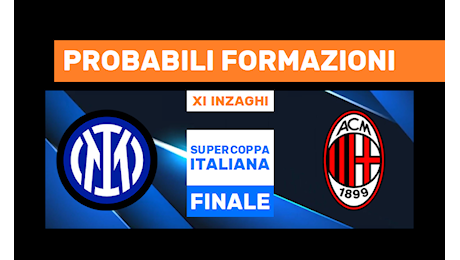 Inter-Milan probabili formazioni Finale Supercoppa Italiana: le scelte di Inzaghi