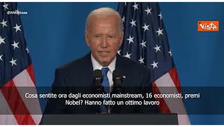Biden: “Sono qui per completare il lavoro che ho iniziato. Economia Usa sta crescendo”