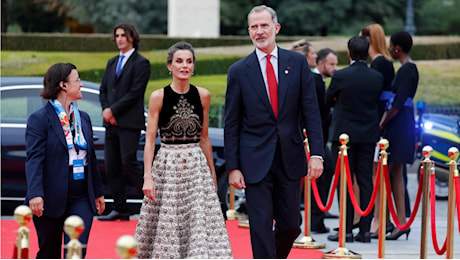 Letizia di Spagna, regina olimpica: incanta Parigi con un abito Dior da sogno