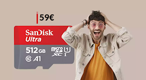 MicroSD SanDisk 512GB: tutta la memoria che ti serve a soli 59€