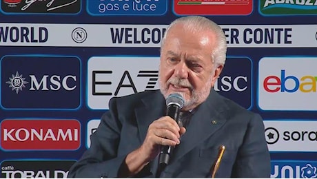 Il mea culpa di De Laurentiis: 2024 iniziato male per colpa mia, poi è arrivato Conte