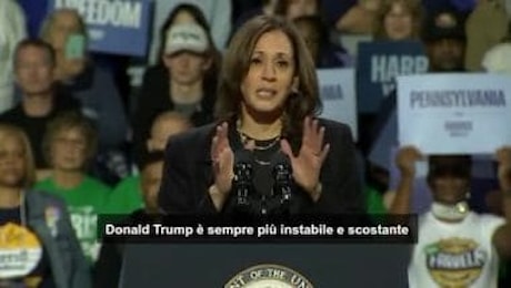 Kamala Harris: secondo mandato di Trump rischio enorme per l'America