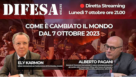 Questa sera alle 21.00 Come è cambiato il mondo dal 7 Ottobre 2023?