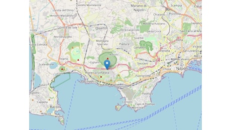 Terremoto avvertito a Pozzuoli e Napoli | DATI e MAPPE