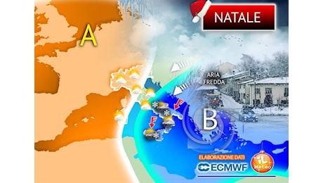 Meteo: Vigilia con Freddo e Nevicate, poi nuove sorprese 'bianche' a Natale; ecco dove