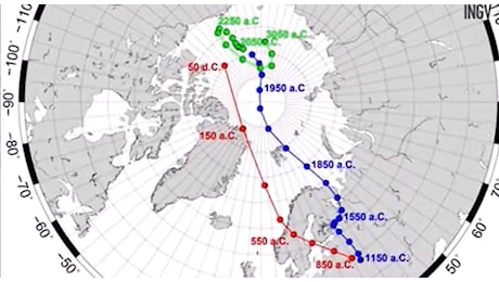 Polo nord magnetico verso la Siberia: perché si sta spostando (rapidamente) e quali sono le conseguenze