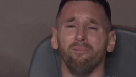 Finale di Coppa America, le lacrime di Messi dopo l'infortunio alla caviglia