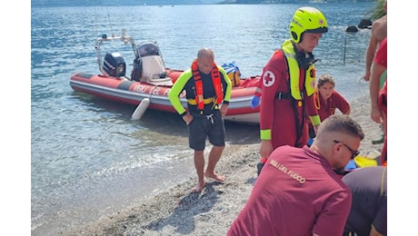 Inghiottito dalle acque del lago nei pressi di Onno, un uomo in gravi condizioni