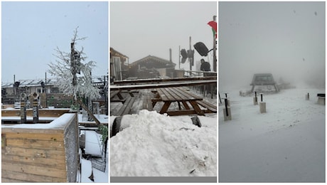 La neve anticipa la magia del Natale nelle Marche: le foto