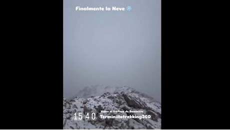 Arrriva il freddo e cadono i primi fiocchi di neve sul Terminillo