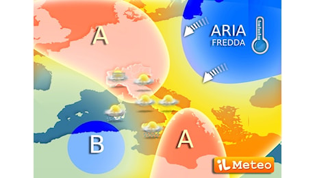 Meteo, Anticiclone in difficoltà. In arrivo alcune piogge e poi il Freddo