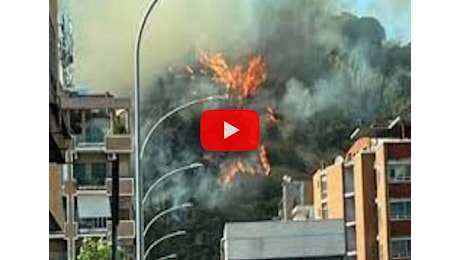 Roma: grosso Incendio a Monte Mario, evacuata la sede della Rai, il Video