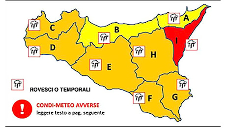 Allerta meteo arancione, per domani scuole chiuse a Rosolini e in tutta la provincia di Siracusa