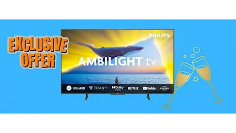 Smart TV PHILIPS a 100€ in meno: super offerta Amazon di Capodanno