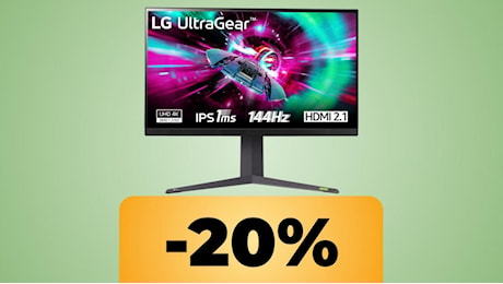 Il monitor LG UltraGear GR93U 4K a 144Hz da 27 e 32 pollici è in sconto per la Festa delle Offerte Prime