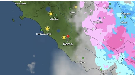 Maltempo Roma, allerta meteo per vento e neve a bassa quota nel Lazio: ecco dove e quando