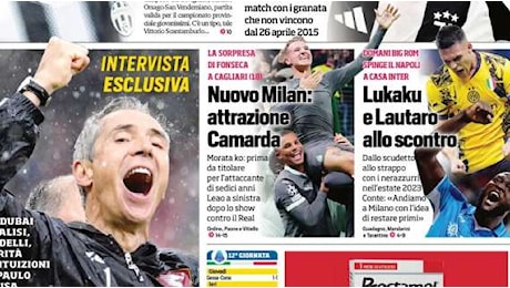 Il CorSport in apertura: Nuovo Milan: attrazione Camarda