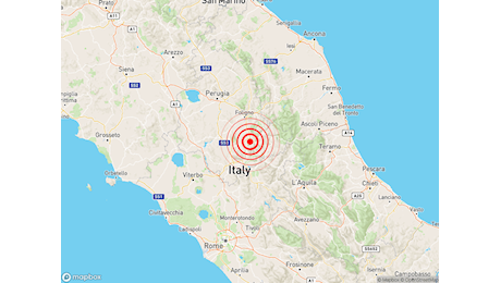 Scossa di TERREMOTO Magnitudo 2.5 a Spoleto (PG) in Umbria, dati in tempo reale