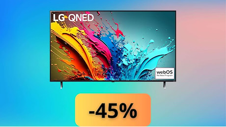 LG QNED 4K UHS 50 (2024), offerta imperdibile: da 999 a soli 549 euro