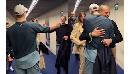 Sinner-Allegri, l'incontro alle Atp Finals: cosa si sono detti. Video