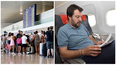 Tilt informatico mondiale, aerei bloccati anche in Italia. Il volo di Salvini parte: è polemica. Quanto dureranno ancora i disagi