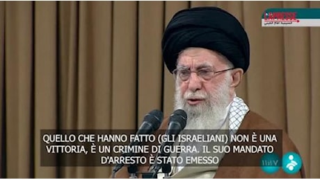 Khamenei chiede l'esecuzione di Netanyahu: «Il mandato di arresto internazionale non basta»