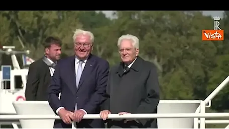 Per Mattarella birra kölsch, caffè per Steinmeier. Il brindisi dei Presidenti sul battello a Colonia