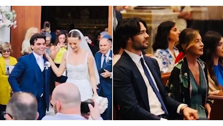 Da Alfano alla Boschi, parata di vip per il matrimonio di Alessandro Vespa (figlio di Bruno): la cerimonia a Oria – VIDEO