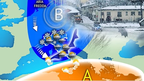 Previsioni meteo, dal maltempo autunnale a un’irruzione fredda con neve fino a quote basse