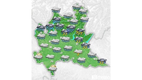 Meteo Lombardia. Serie di perturbazioni atlantiche in settimana con maltempo anche forte, temporali e nubifragi