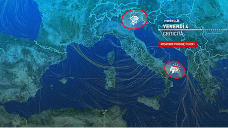 Meteo: maltempo fino a sabato 5 ottobre. L'aria fresca spazza via il caldo anomalo al Sud