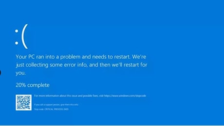 Blackout Microsoft, cosa è successo: un aggiornamento al sistema ha provocato il «blue screen»