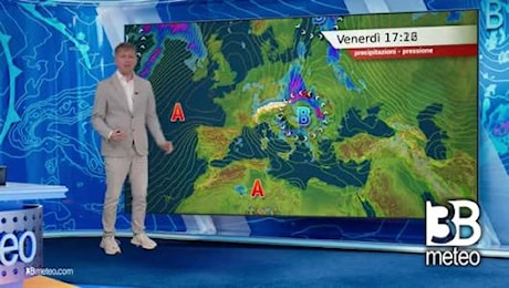 Previsioni meteo video di venerdì 13 settembre sull'Italia