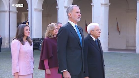 Re Felipe VI e Letizia di Spagna a pranzo con Mattarella: oggi visita a Napoli