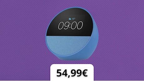 Amazon Echo Spot in offerta: la sveglia intelligente con Alexa a meno di 55€