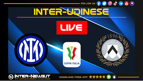 LIVE Inter-Udinese, Coppa Italia: cronaca e risultato in diretta